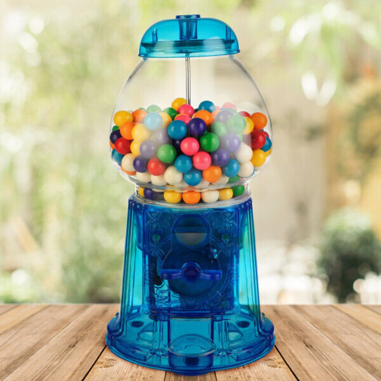 Blue Gumball Machine for Kids Girls Gumball Bank Candy Dispenser for Home, Bar, Carnival Party Candyland Party Favors